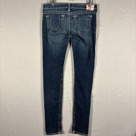 True Religion Stella Big T Skinny Jeans – Low Rise – Blue Denim - Picture 4 of 12
